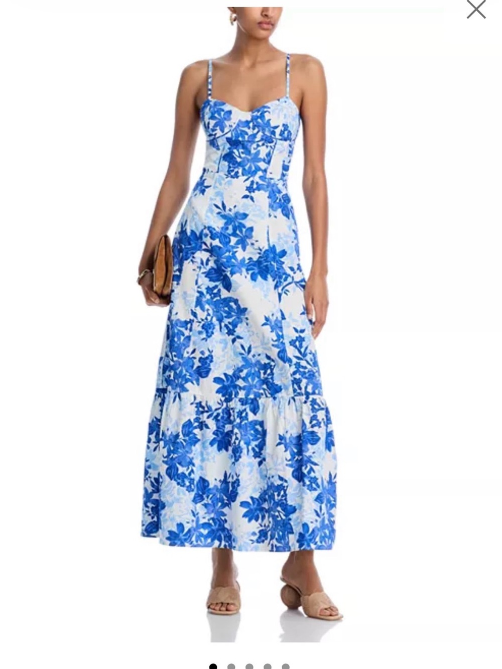 AQUA Floral Maxi Dress - Picture 3 of 5
